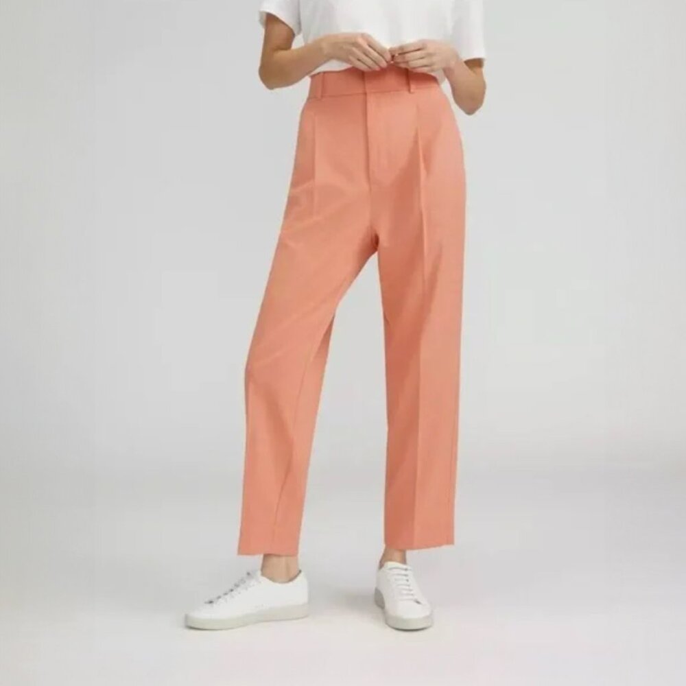 Everlane The Tencel Way-High Taper Pant Women's Size 4 Tawny Pink